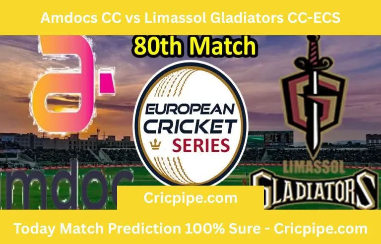 Today Match Prediction-Amdocs CC vs Limassol Gladiators CC-ECS T10 Cyprus Series-80th Match-Who Will Win