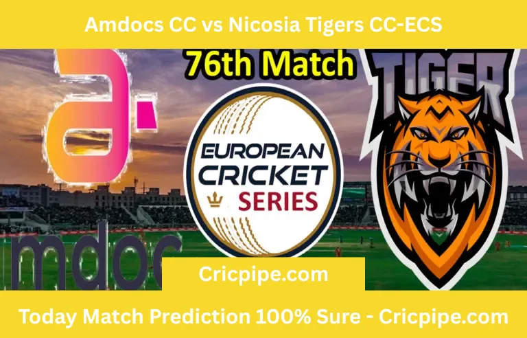 Today Match Prediction-Amdocs CC vs Nicosia Tigers CC-ECS T10 Cyprus Series-76th Match-Who Will Win