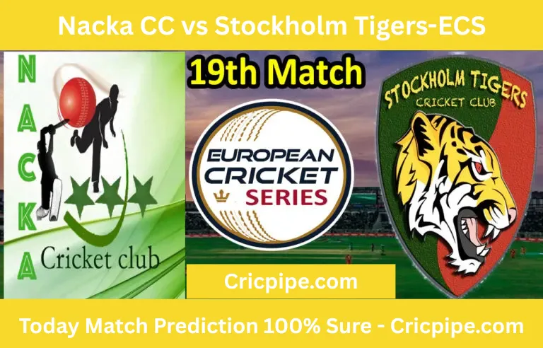 Today Match Prediction-Nacka CC vs Stockholm Tigers-ECS T10 Kummerfeld Series-19th Match-Who Will Win