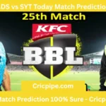 ADS vs SYT Today Match Prediction 🥇 | BBL T20 2025-26 25th Match