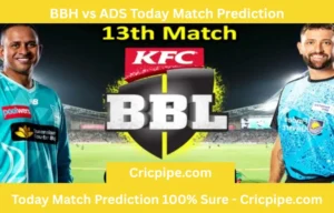 BBH vs ADS Today Match Prediction Brisbane Heat vs Adelaide Strikers – BBL T20 2025-26, 13th Match