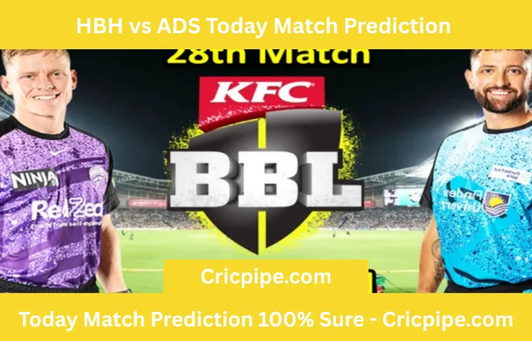 HBH vs ADS Today Match Prediction 🥇 BBL T20 2025-26 28th Match Who Will Win