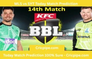 MLS vs SYT Today Match Prediction BBL T20 2025-26 – 14th Match Melbourne Stars vs Sydney Thunder